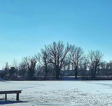 Tonsee Mittenwalde im Winter