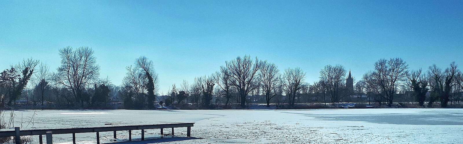 Tonsee Mittenwalde im Winter
