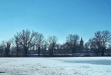 Tonsee Mittenwalde im Winter