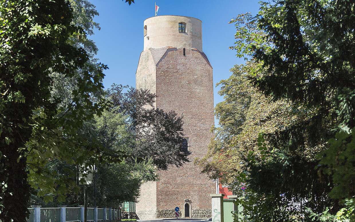 Der Lubwartturm bietet Orientierung in Bad Liebenwerda.