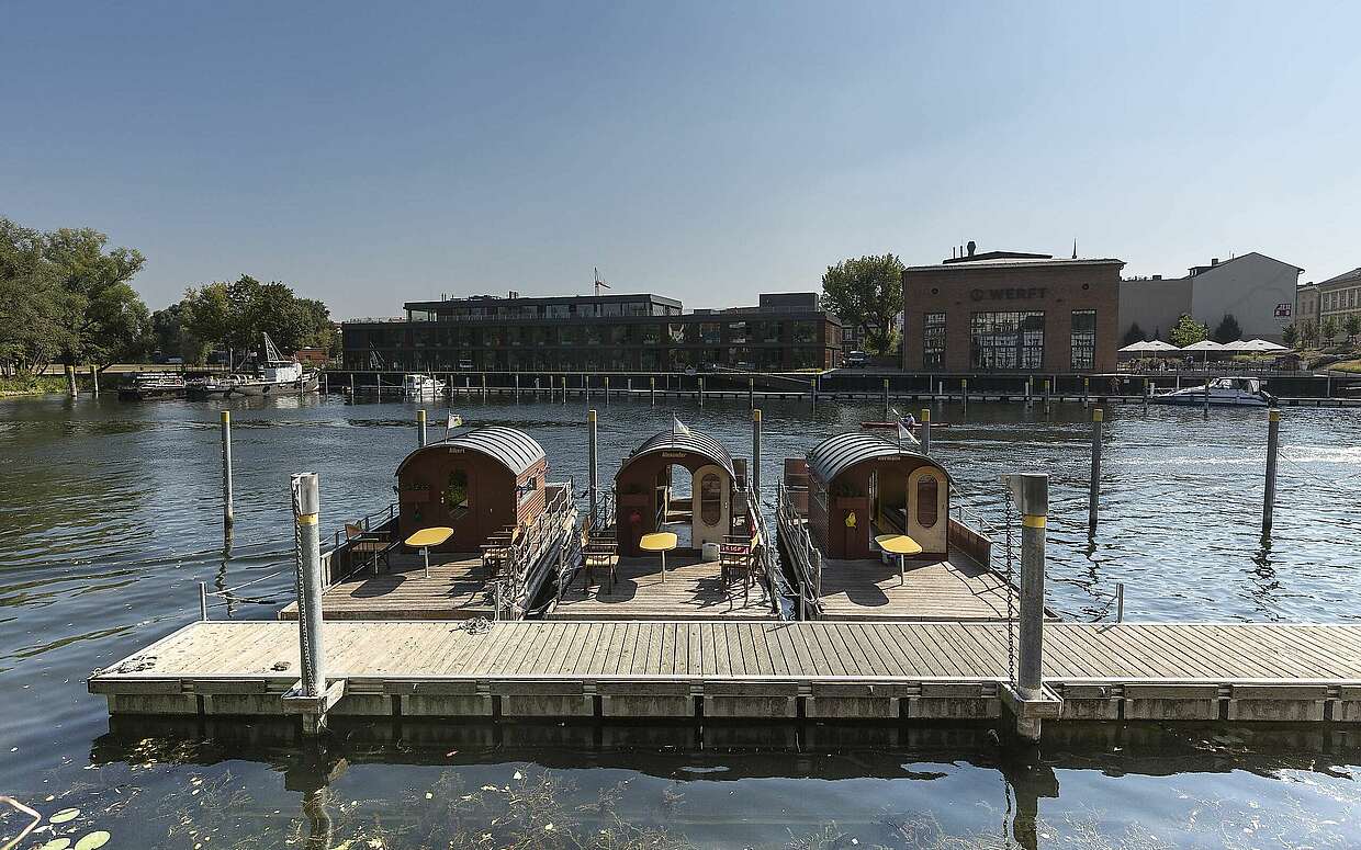 Havelflöße in Brandenburg an der Havel