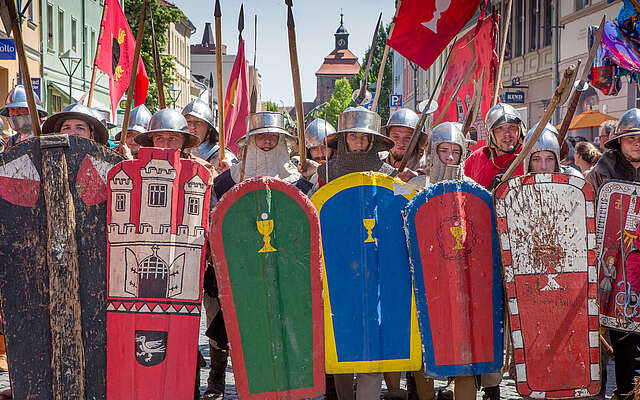 Festumzug beim Hussitenfest Bernau bei Berlin