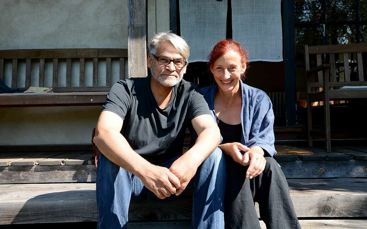 Gesine und Reiner Jochems haben in Bartschendorf in den vergangenen Jahren einen japanischen Garten geschaffen