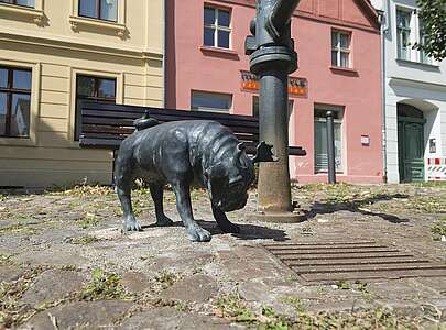 Waldmops-Figur in Brandenburg/Havel