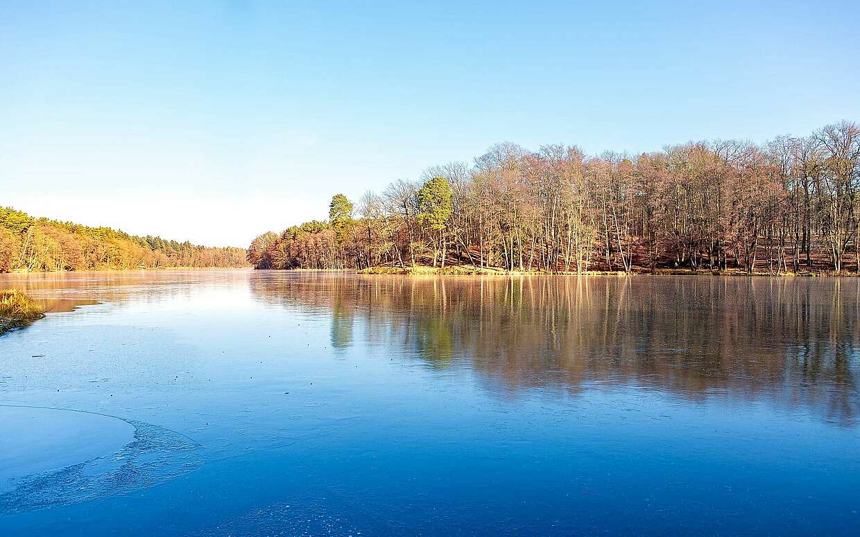 Unterwegs am Madlitzer See im Winter