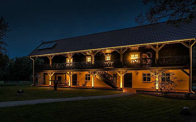 Adelinenhof im Spreewald am Abend