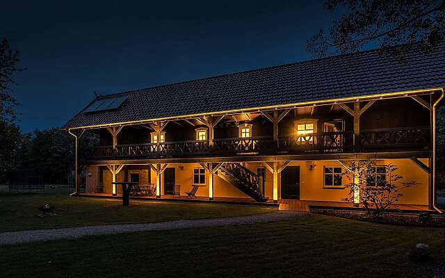 Adelinenhof im Spreewald am Abend