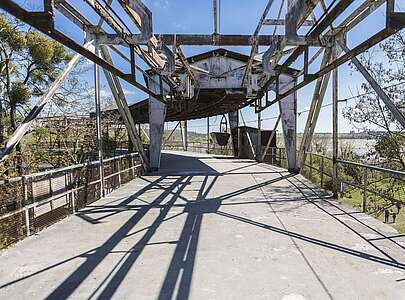 Seilbahn-Umlenkstation im Museumspark Rüdersdorf