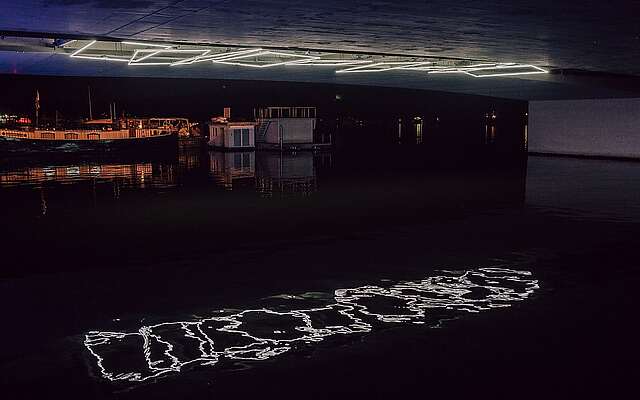 Lichtinstallation Habulamond