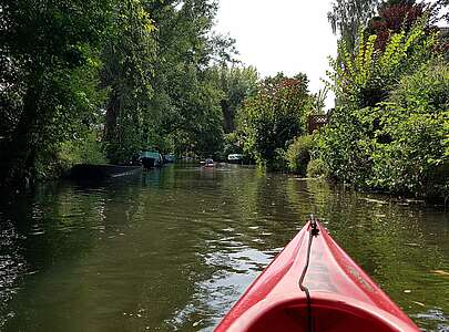 Mit dem Kajak unterwegs im Spreewald
