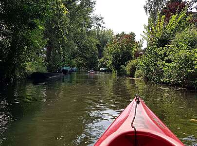Mit dem Kajak unterwegs im Spreewald
