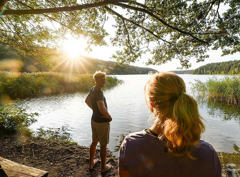 Wanderer am Roofensee