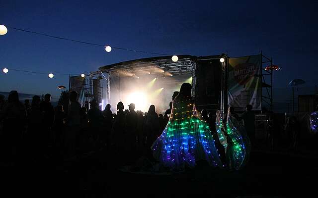 Bühne auf dem Blankit Festival