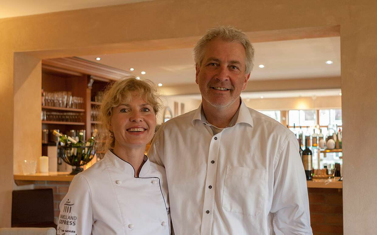 Ulrike und Stefan Laun im Restaurant Landlust Körzin