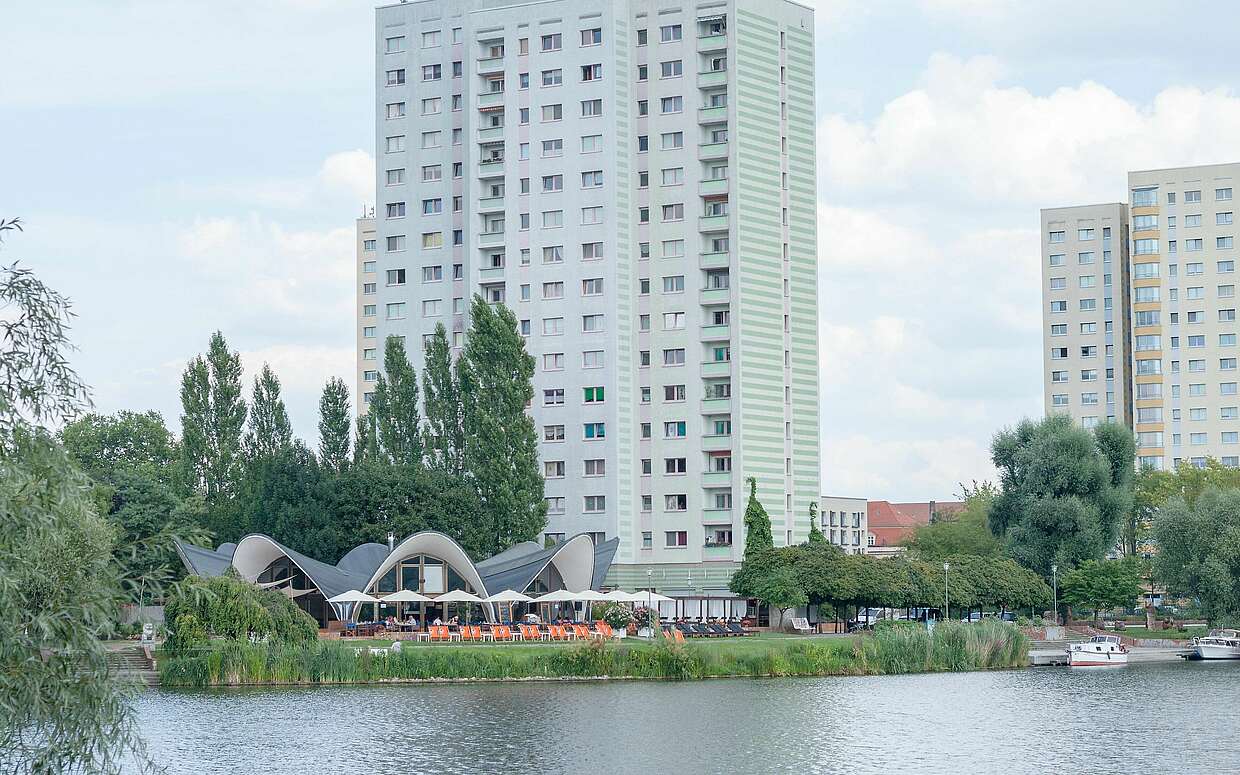 Das Café Seerose am Havelufer