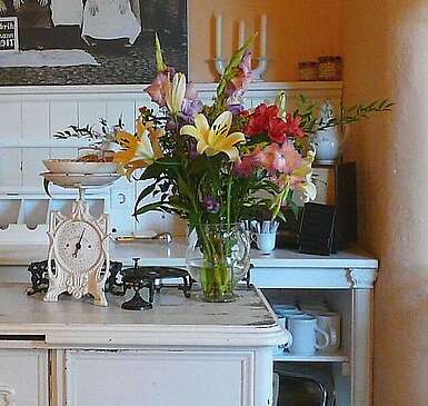 Anrichte im Café
