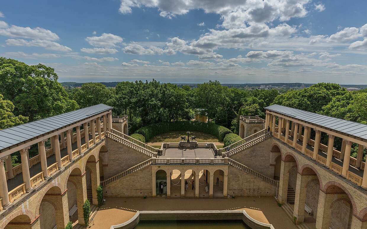 Blick vom Schloss Belvedere über Potsdam