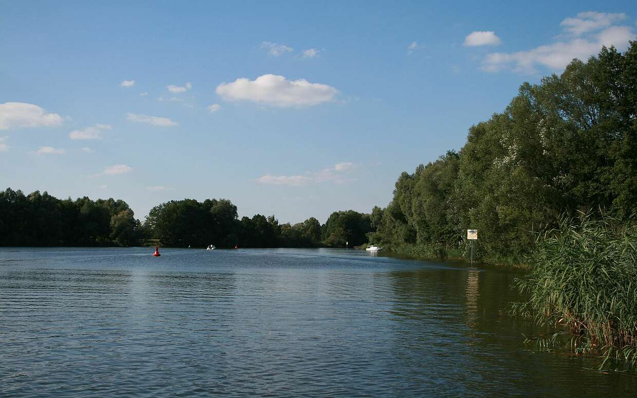Blick auf den Leißnitzsee