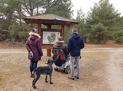 Infotafel im Wildgehege Glauer Tal