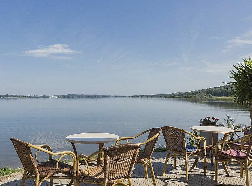 Terrasse im Strandbad Ferch