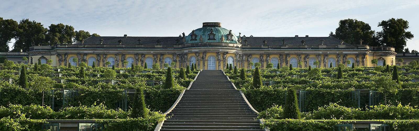 Schloss Sanssouci,
        
    

        Foto: Fotograf / Lizenz - Media Import/Leo Seidel