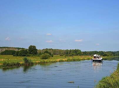 Hausboot auf dem Finowkanal