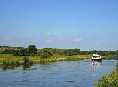 Hausboot auf dem Finowkanal