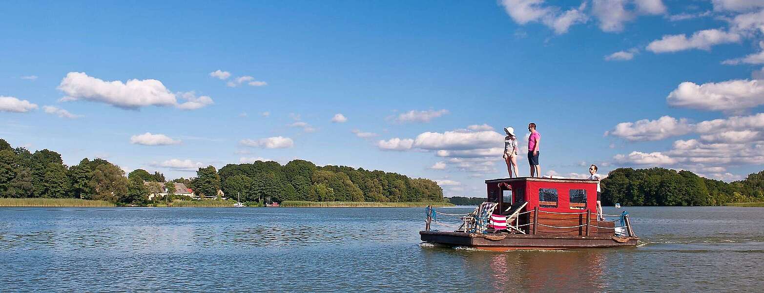 Floßtour auf dem Großen Wentowsee