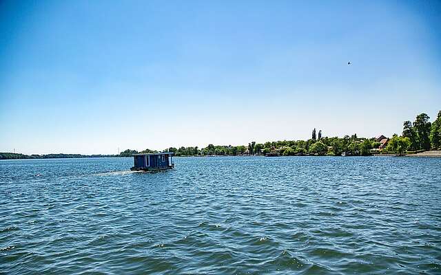 Hausboot auf dem Ruppiner See
