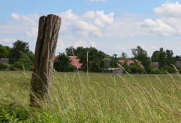 Sicht auf das Ökodorf Brodowin