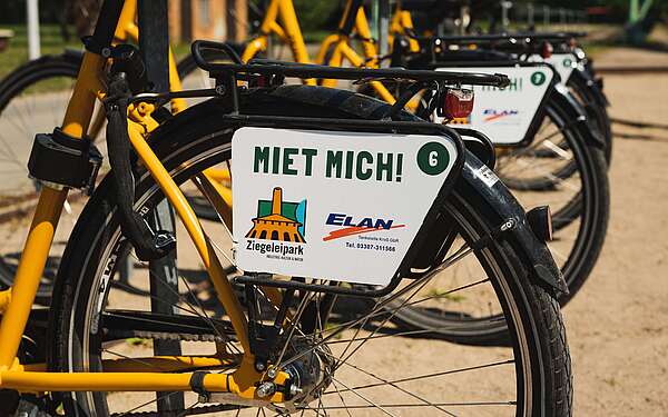 Fahrradverleih im Ziegeleipark Mildenberg