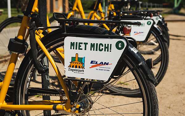 Fahrradverleih im Ziegeleipark Mildenberg