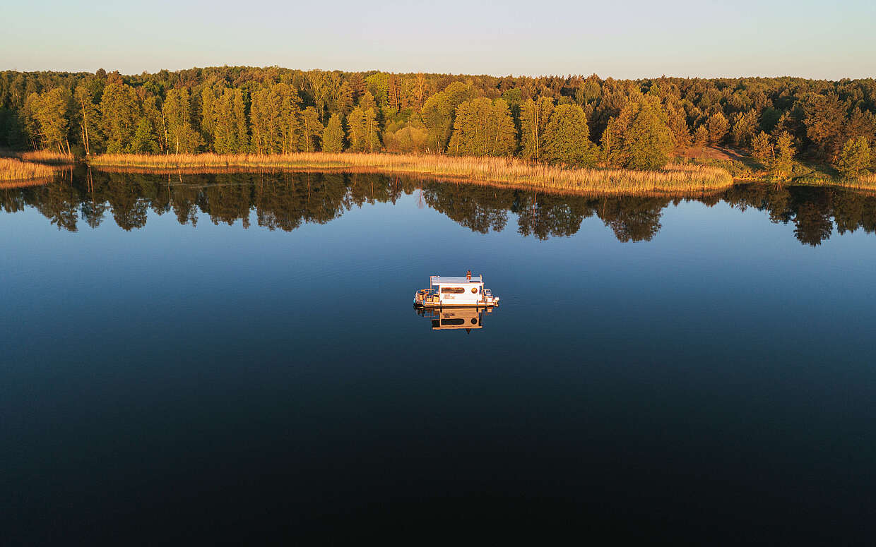 Hausboot auf dem Großen Kuhwallsee