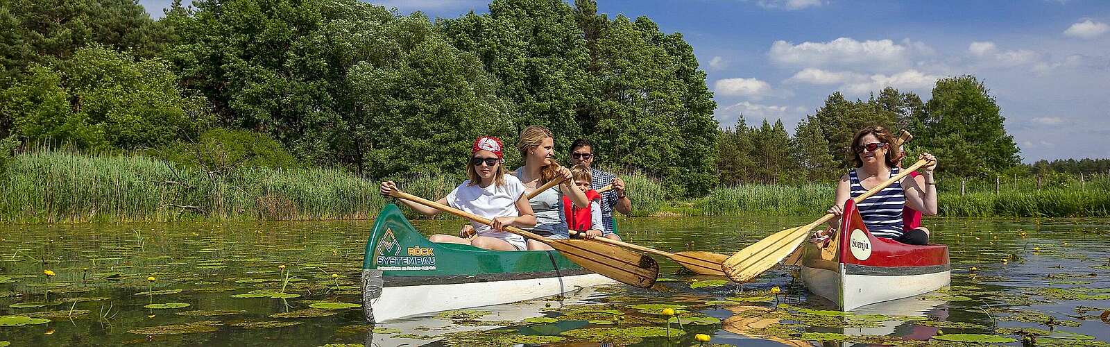 Kanuwanderer auf der Kleinen Elster,
            
        
                
                
                    Foto: Andreas Franke