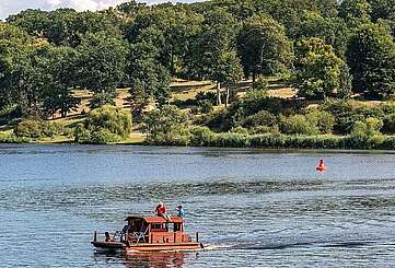 Tiefer See und Schloss Babelsberg in Potsdam