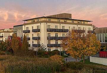 Blick zum Resort