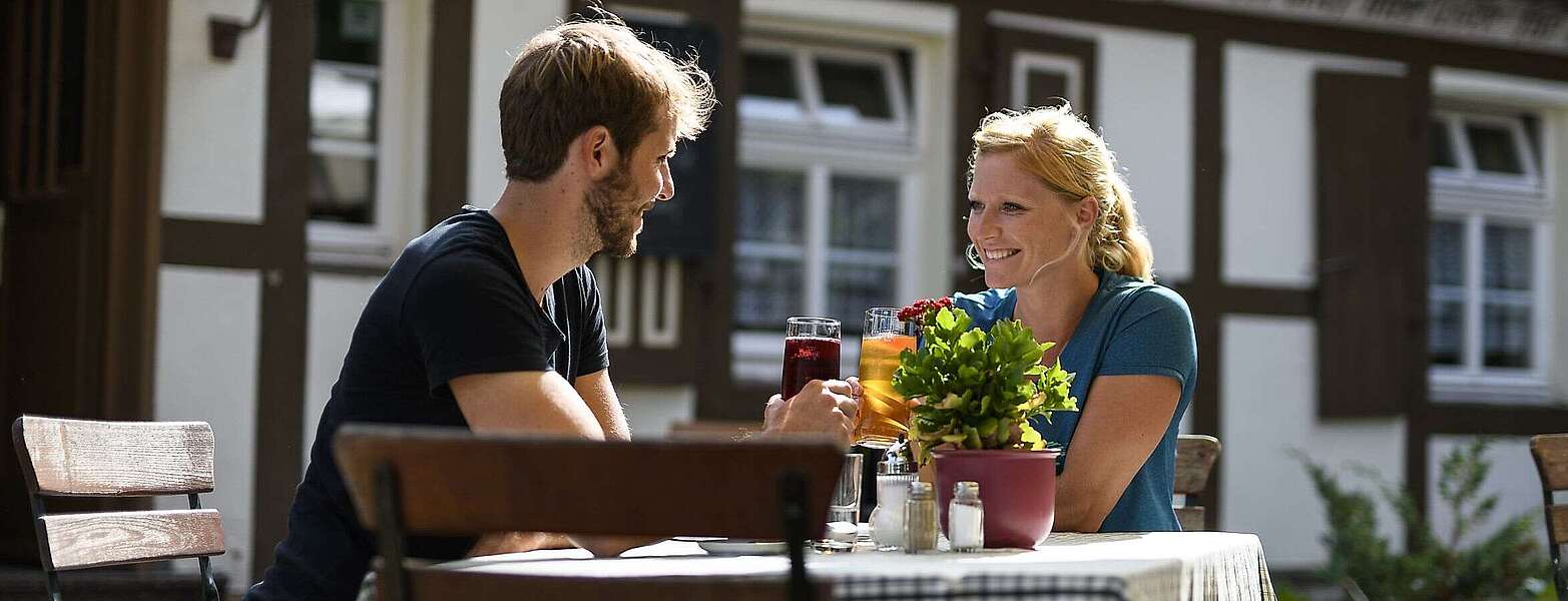 Paar im Restaurant Fontanehaus,
            
        
                
                
                    Foto: Wolfgang Ehn