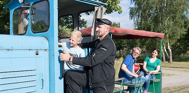 Ziegeleibahn im Ziegeleipark Mildenberg