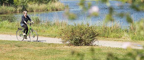 Mit dem Fahrrad durch den Park Babelsberg