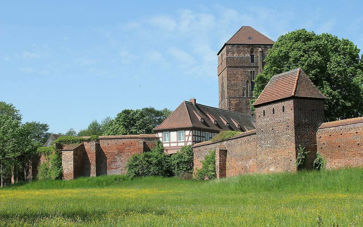 Stadtmauer der alten Bischofsstadt Wittstock.