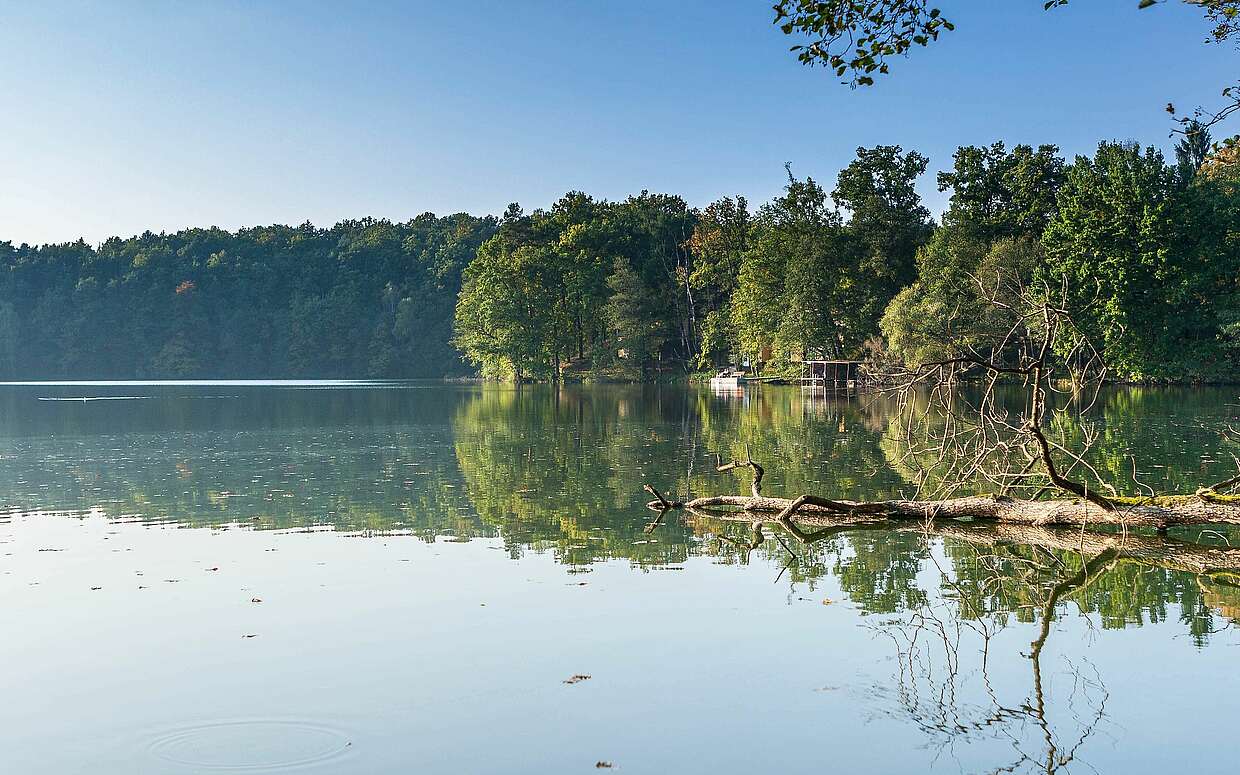 Auch am idylischen Wirchensee im Naturpark Schlaubetal führt die Oder-Spree-Tour vorbei