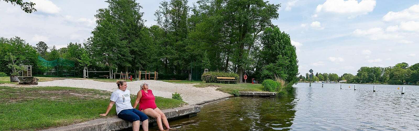 Familie Werner im Strandbad Neue Mühle,
            
        
                Foto: TMB Tourismus-Marketing Brandenburg GmbH/Steffen Lehmann