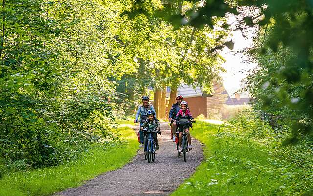 Fahrradtour mit der Familie
