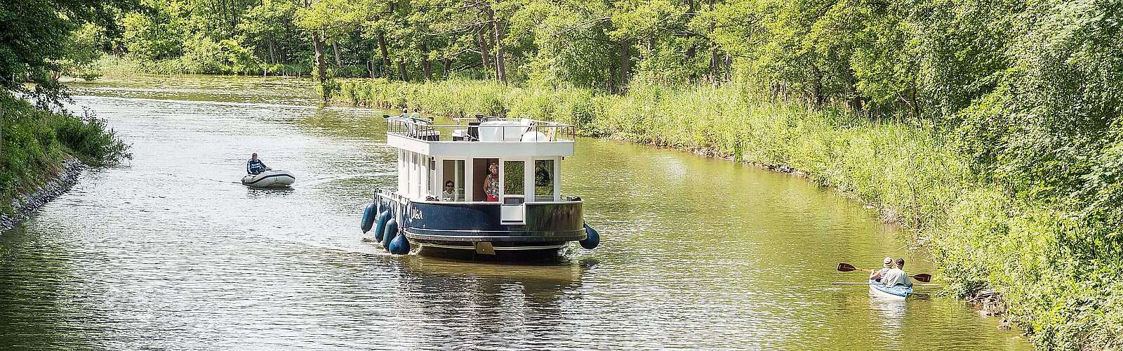 Hausboot auf den Rheinsberger Seen