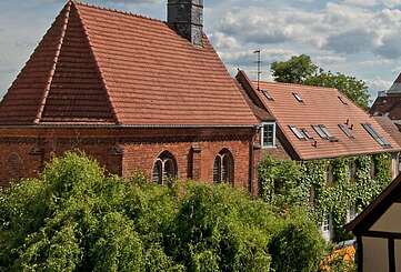 Blick auf die Siechenhauskapelle in Neuruppin