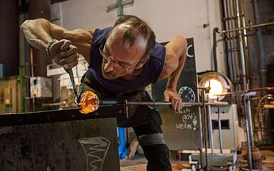 Glasbläser in Glashütte