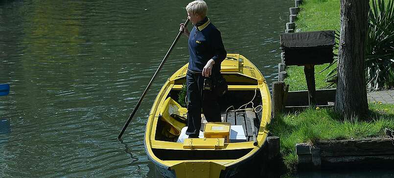 Spreewald: Post kommt wieder mit dem Kahn