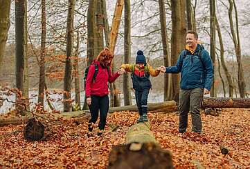 Familienwanderung am Stechlinsee