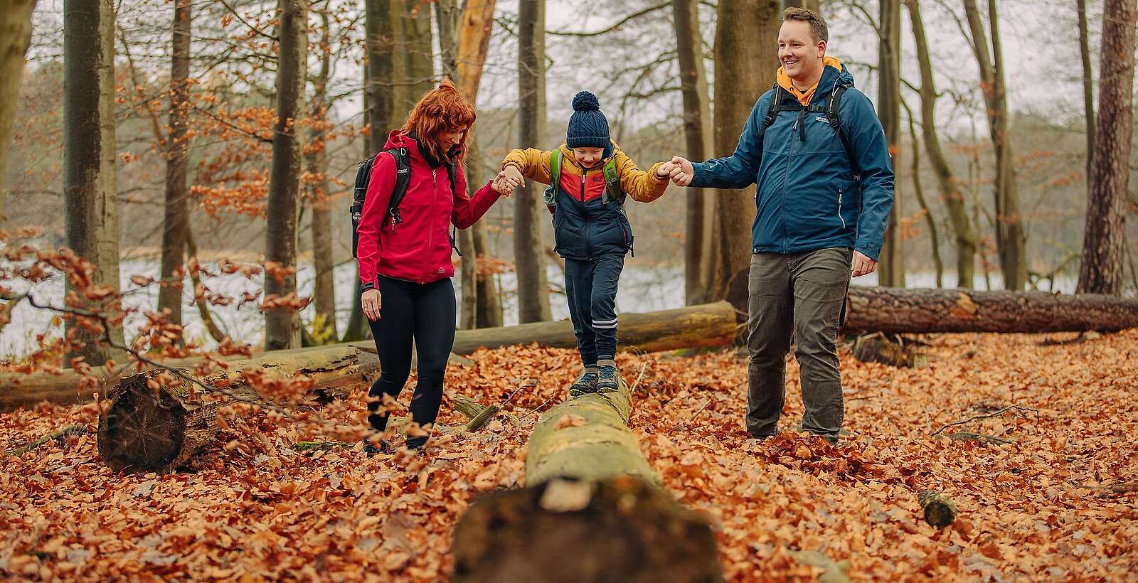 Familienwanderung am Stechlinsee