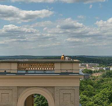 Das Lustschloss Belvedere auf dem Pfingstberg